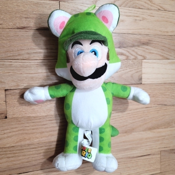 Luigi Frog Costume Plus Nintendo Green Super Mario Dotted Spotted - Picture 1 of 9